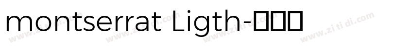montserrat Ligth字体转换